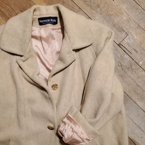 Vintage Herman Kay Rose Gold Lined Coat